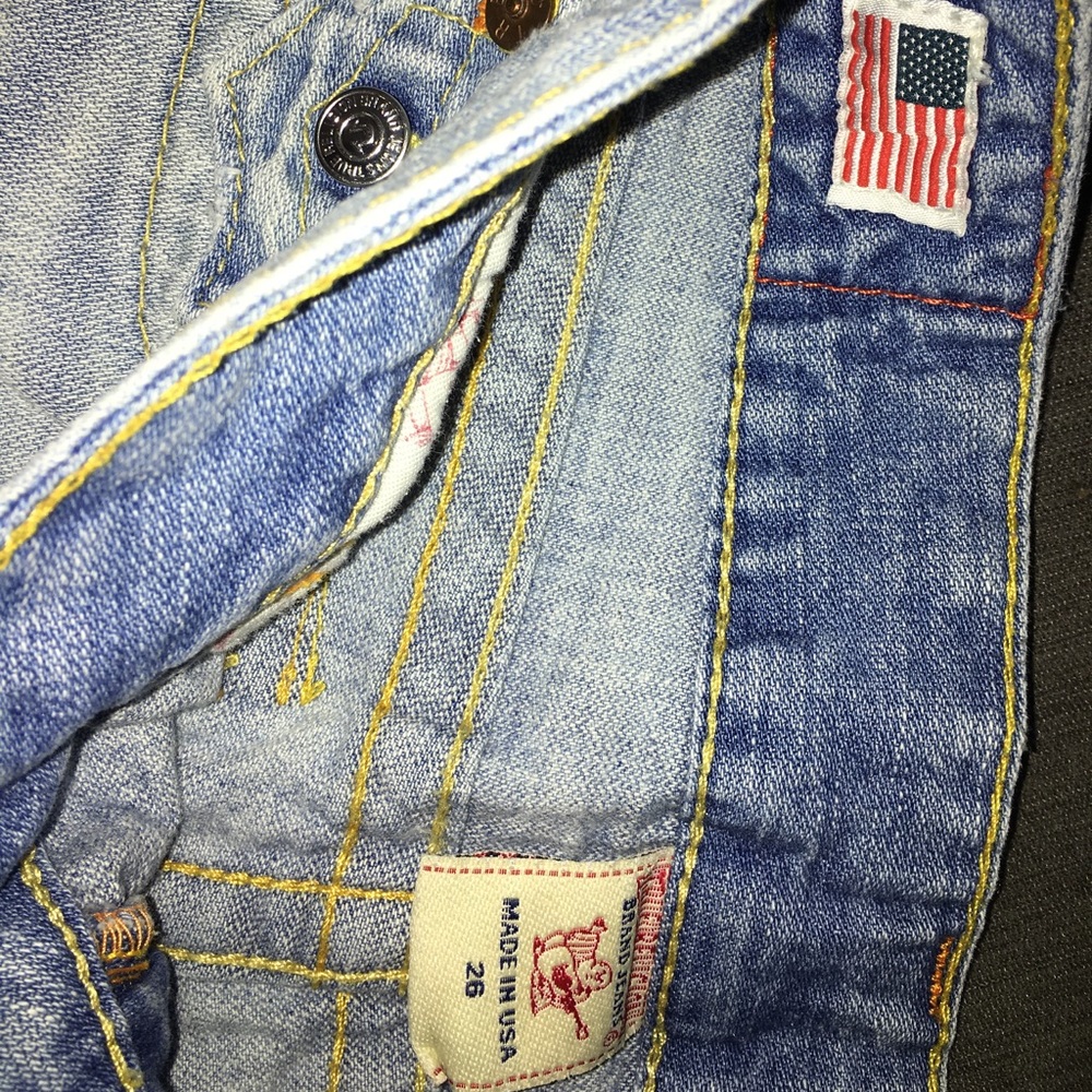 True religion Joey cut off shorts